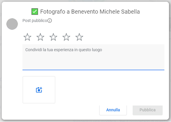 Fotografo a Benevento Michele Sabella opinioni e recensioni